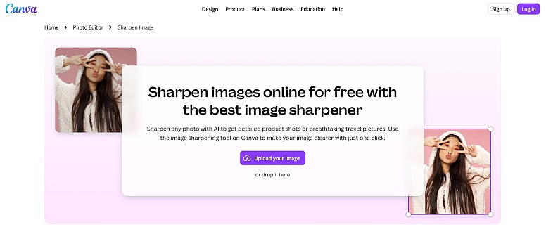 canva image sharpener