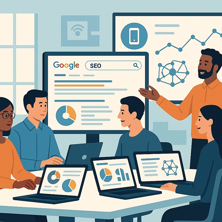 collaboration in seo strategy session