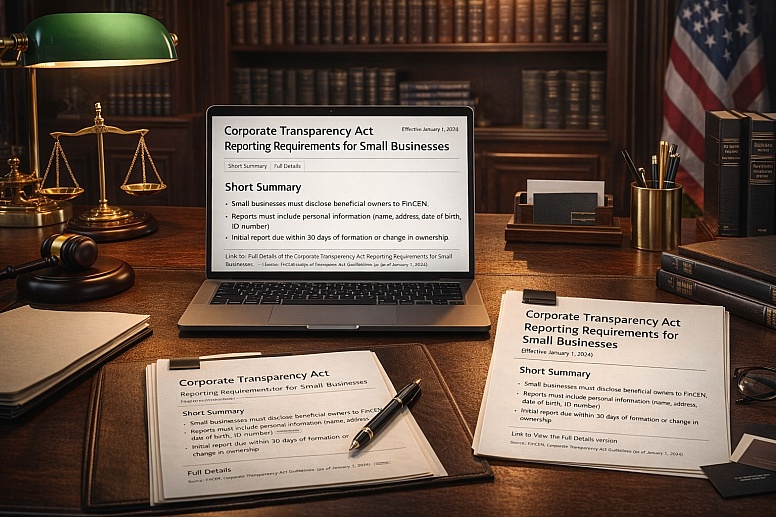 corporate transparency act office materials