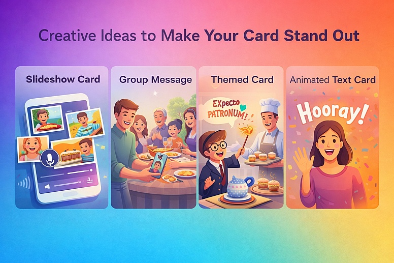 creative video card ideas illustrated