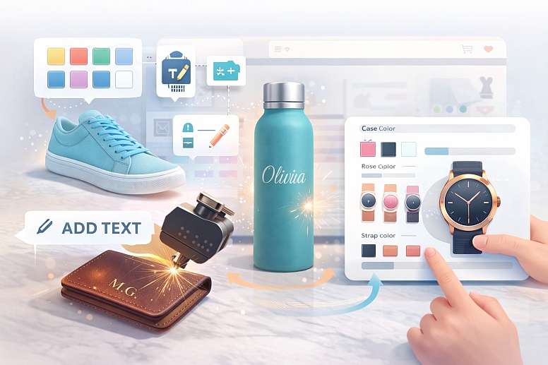 customizable products in an online store