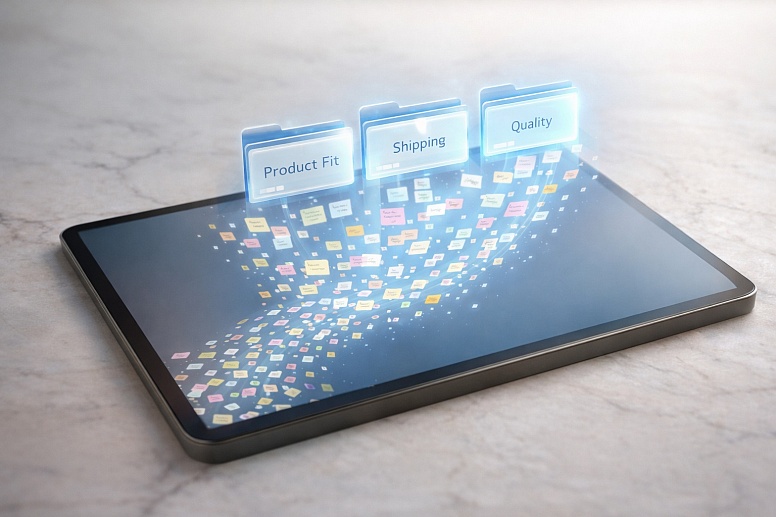 digital organisation on a modern tablet