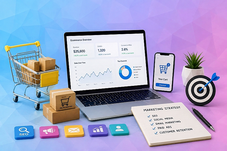 ecommerce analytics marketing workspace
