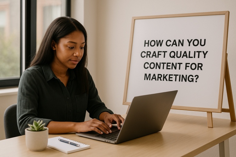 focused on crafting quality content