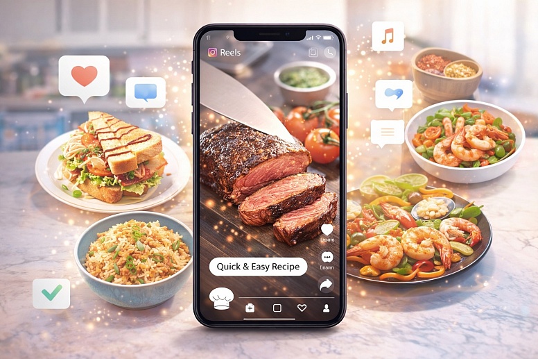 foodie inspiration on instagram reels