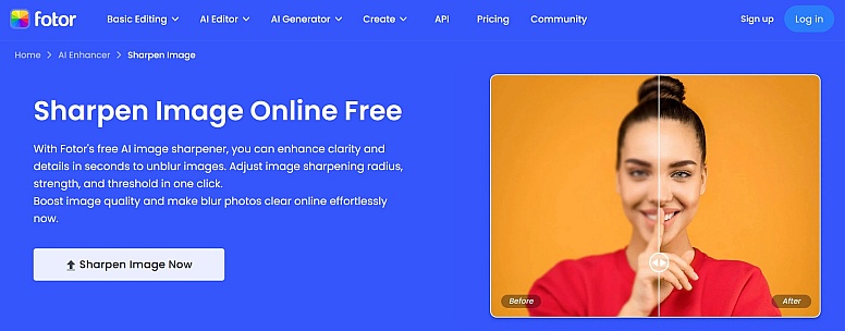 fotor image sharpener