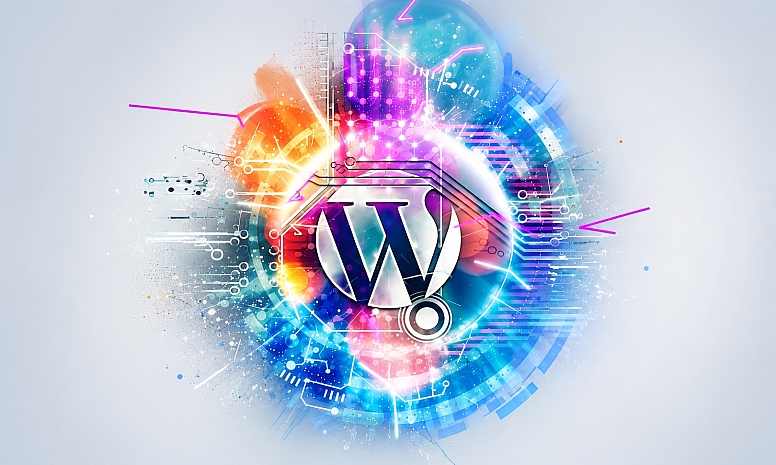 futuristic wordpress digital circuitry design