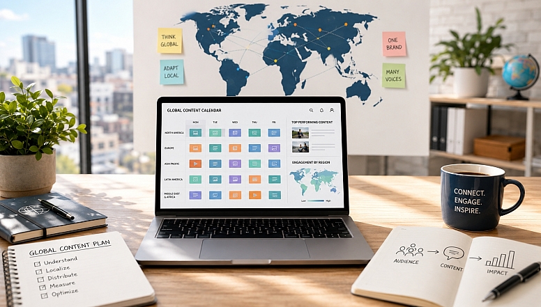global social media content management