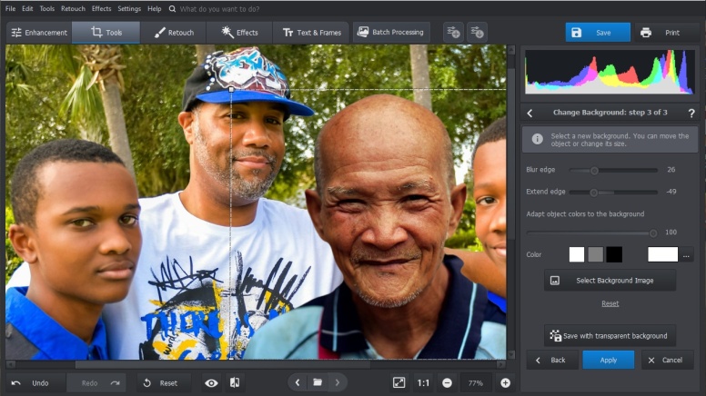 how to add a departed loved one to a photo