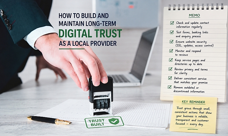 how to build and maintain long term digital trust as a local provider