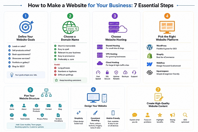 how to build your business website
