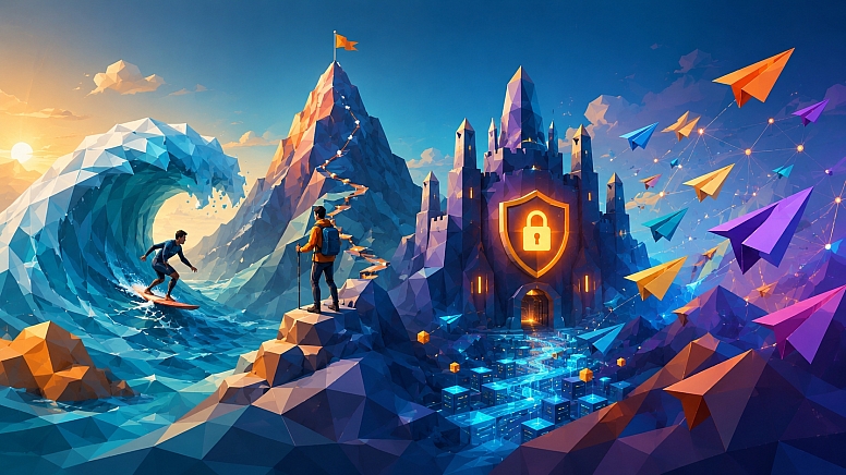 low poly editorial illustration examples