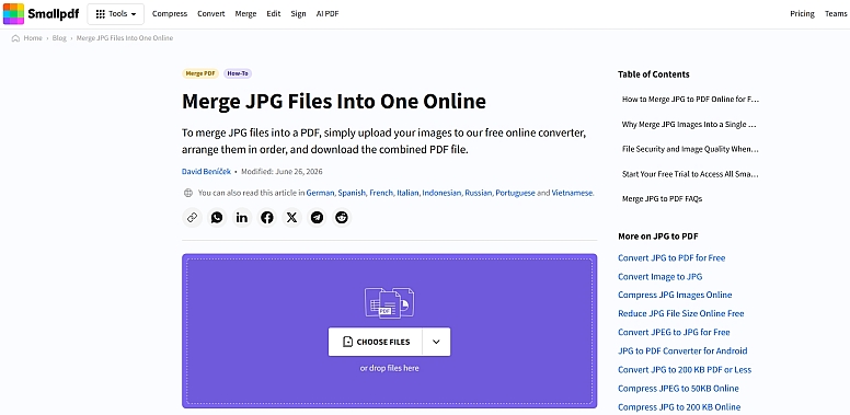 merge jpg tool by smallpdf