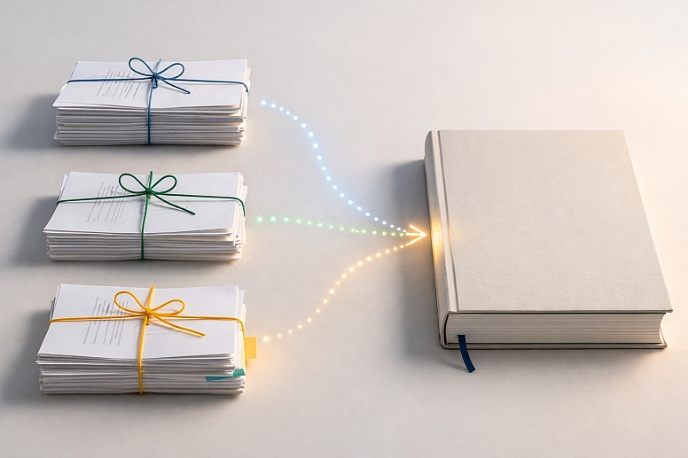 merging ideas into one book