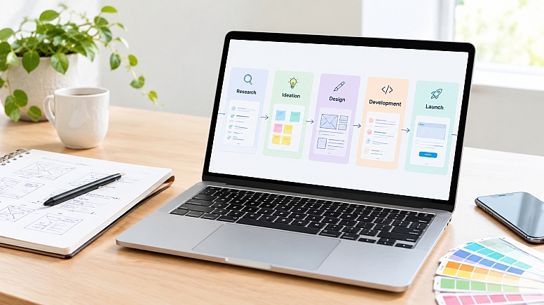 minimalist ux design workflow workspace