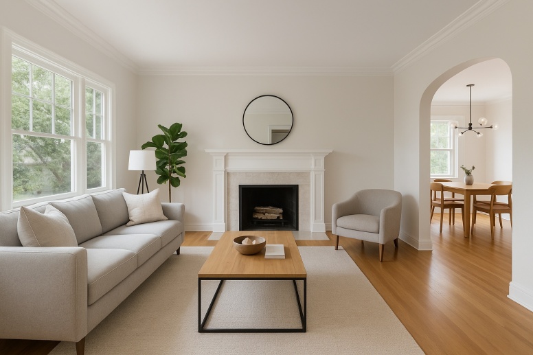 modern living and dining harmony