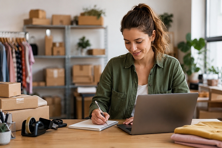 modern workspace for e commerce tasks