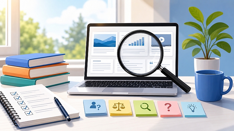 modern workspace with analysis tools