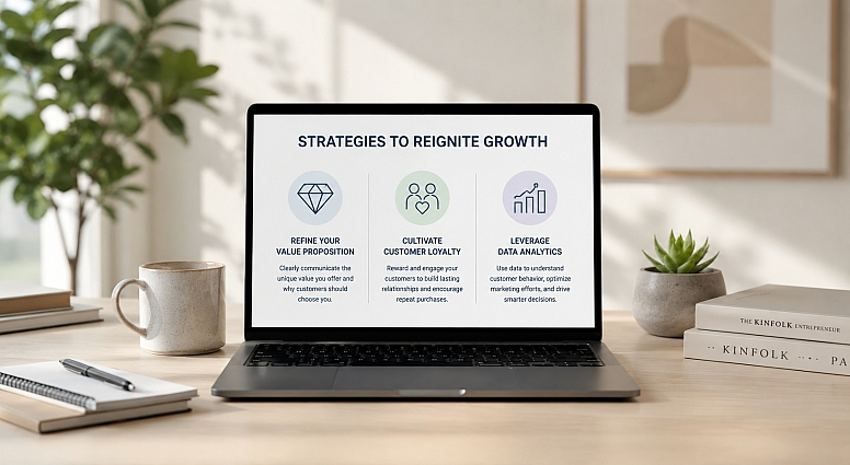 modern workspace with growth strategies