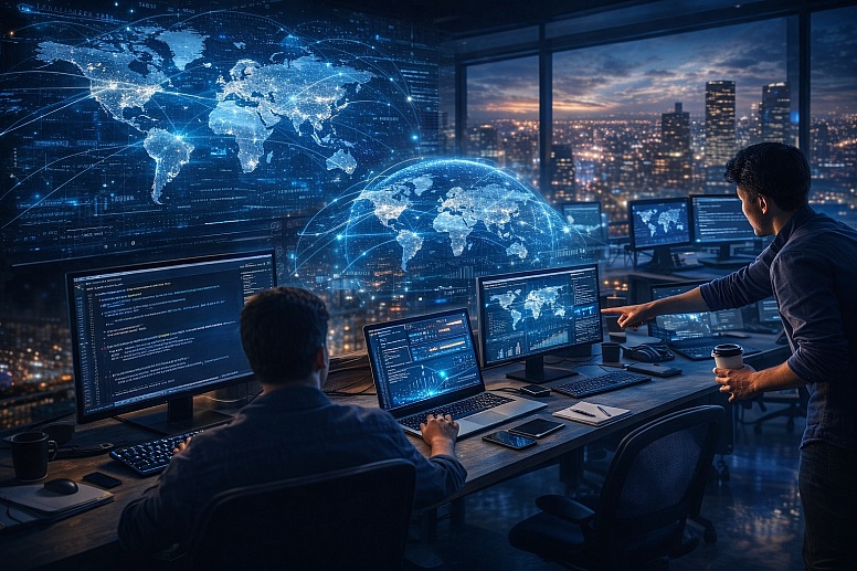 offshore web development global tech collaboration