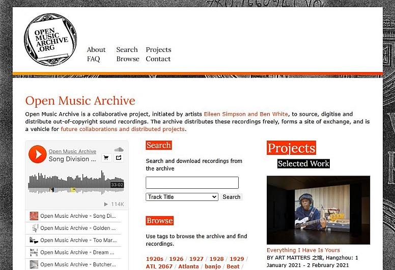 openmusicarchive public domain music