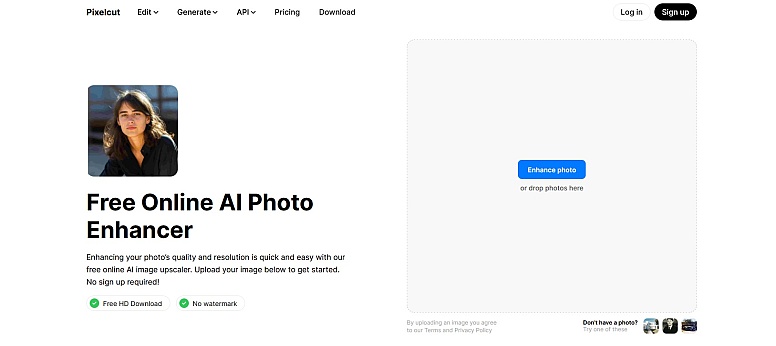 pixelcut ai photo enhancer