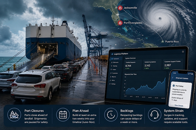 port operations amidst storm disruption