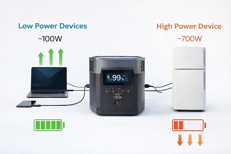 power consumption comparison of devices