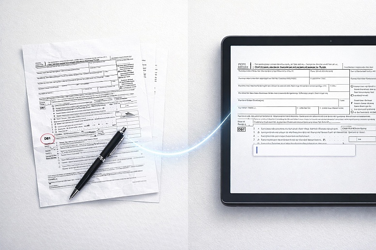 printed to digital tax transition