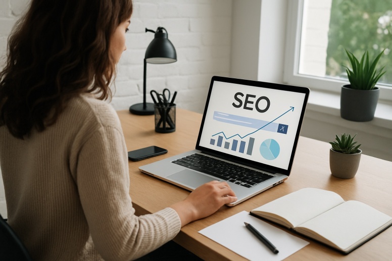 productive workspace with greenery