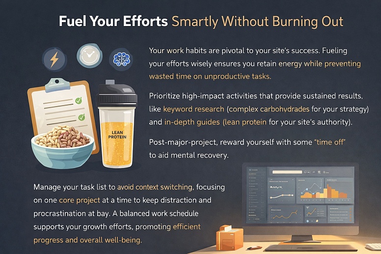 productivity tips for website success