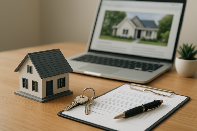 real estate workspace setup