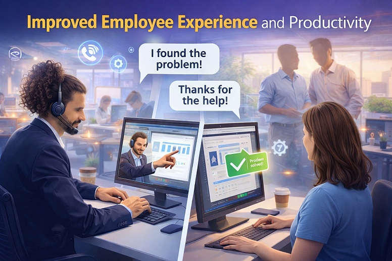 remote collaboration and problem solving in action