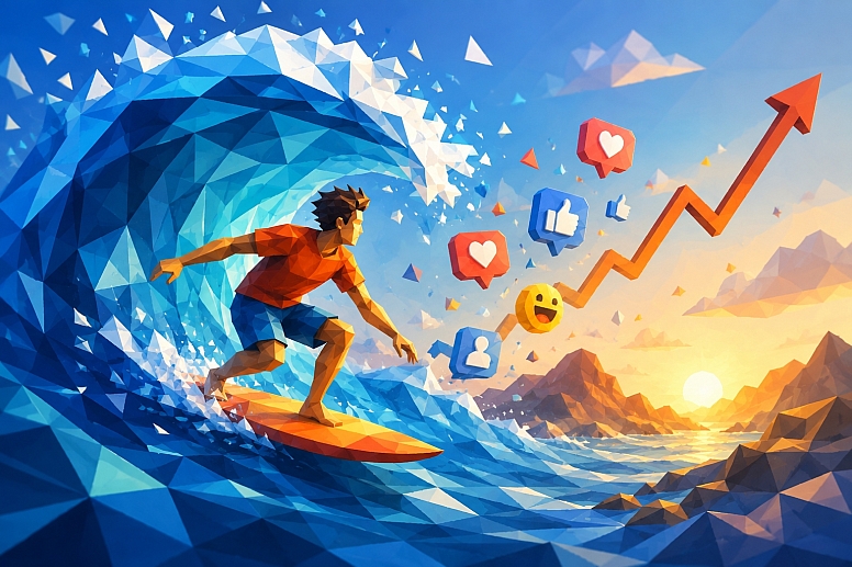 riding the social media wave