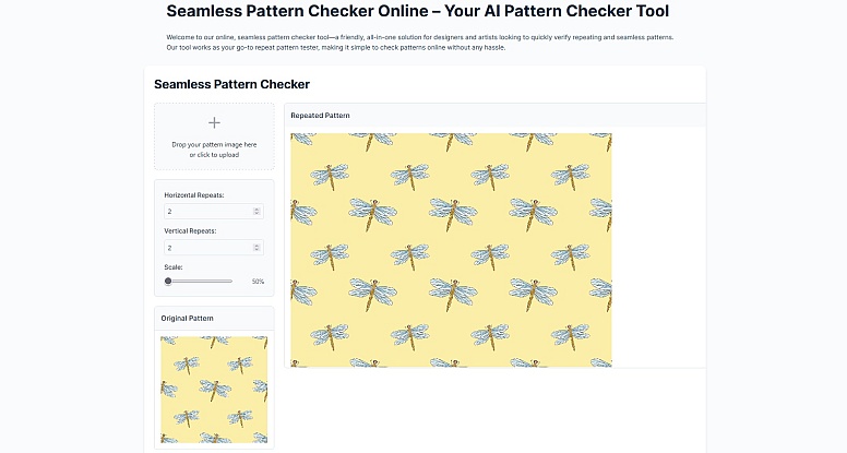 seamless pattern checker online