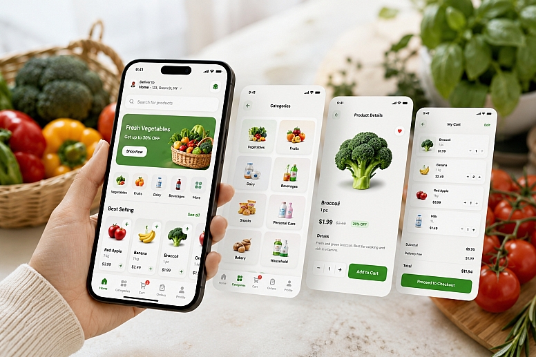 smartphone app for fresh groceries