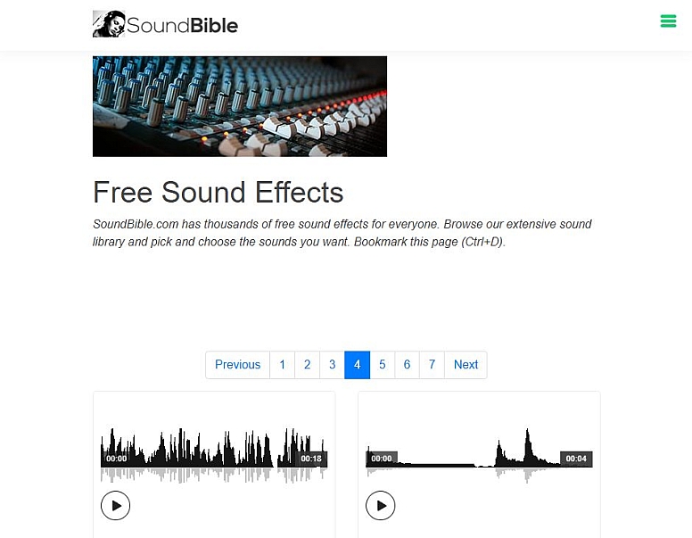 soundbible free sound effects