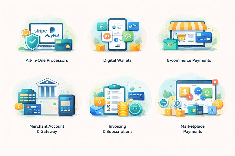 types of online payment solutions