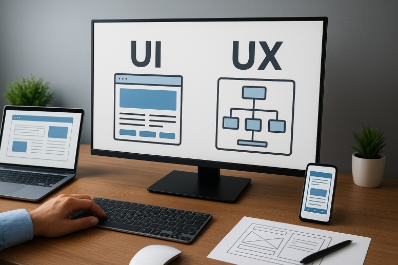 uiux design workspace in focus