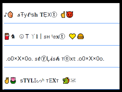 Unique Symbols and Emojis
