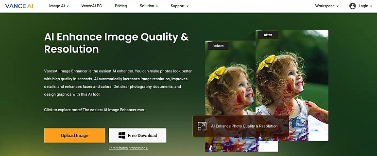 vanceai image enhancer