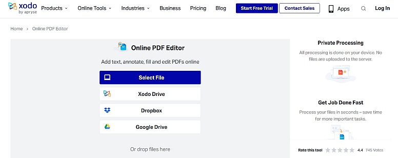xodo pdf editor
