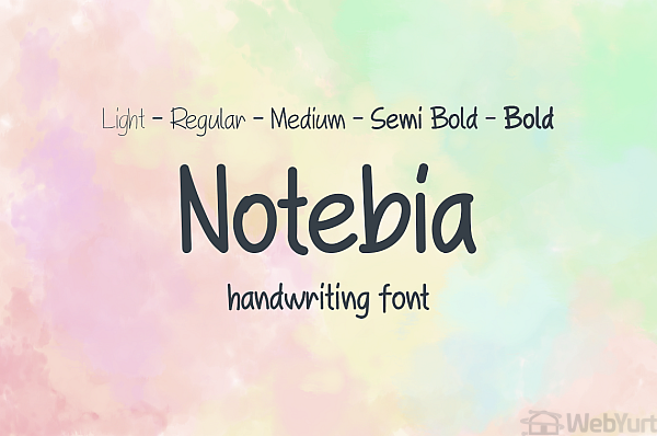 Notebia Handwritten Font