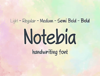 Notebia Handwritten Font