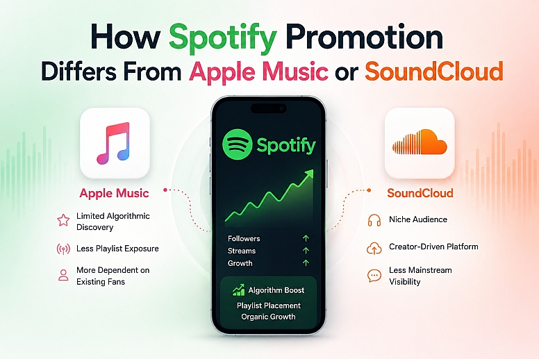 How Spotify Promotion Differs From Apple Music Or Soundcloud How Spotify Promotion Differs From Apple Music Or Soundcloud